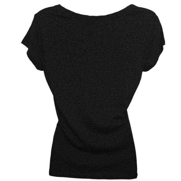 New York & Company Logo Sequin Branded Short Sleeve Tee - Picture 2 of 3